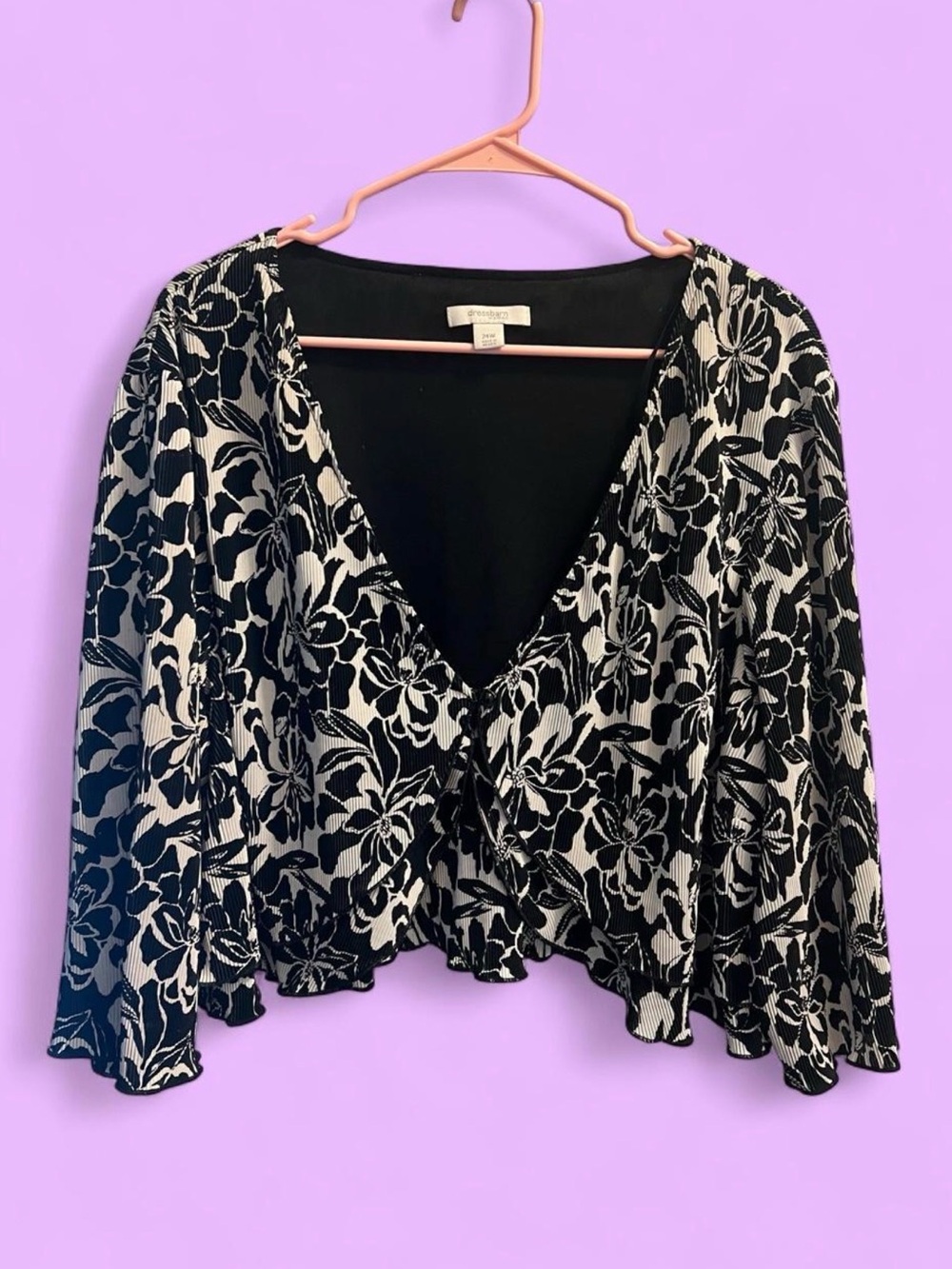 Black & White Floral cardigan
